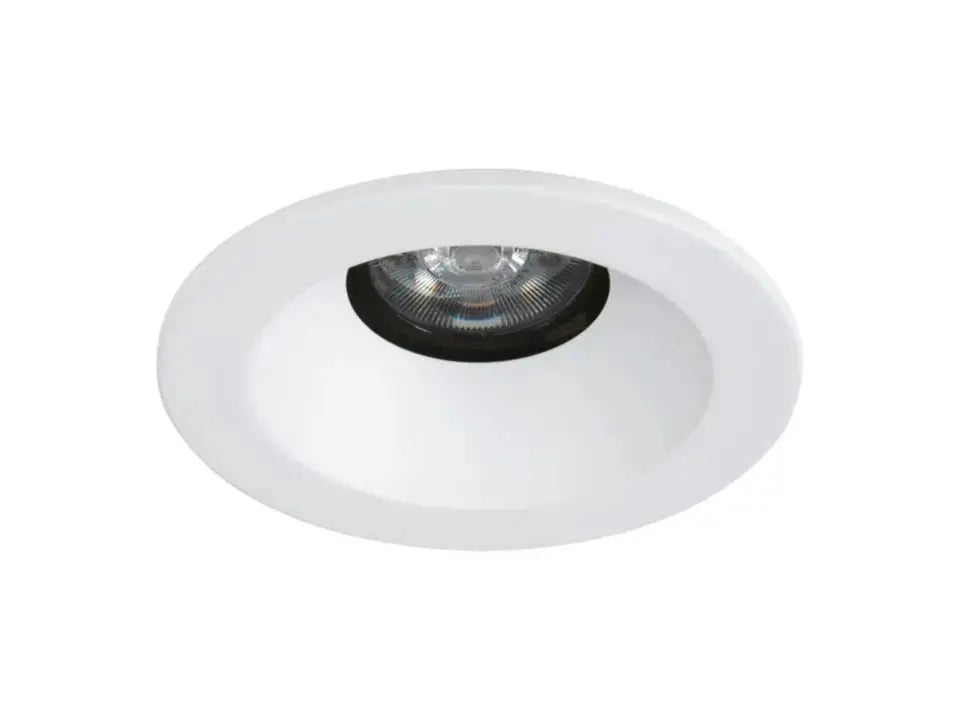 HALO 1441BBWF 4" Conical Baffle, Open, 35 degree Tilt, Black Baffle, White Flange - Ready Wholesale Electric Supply and Lighting