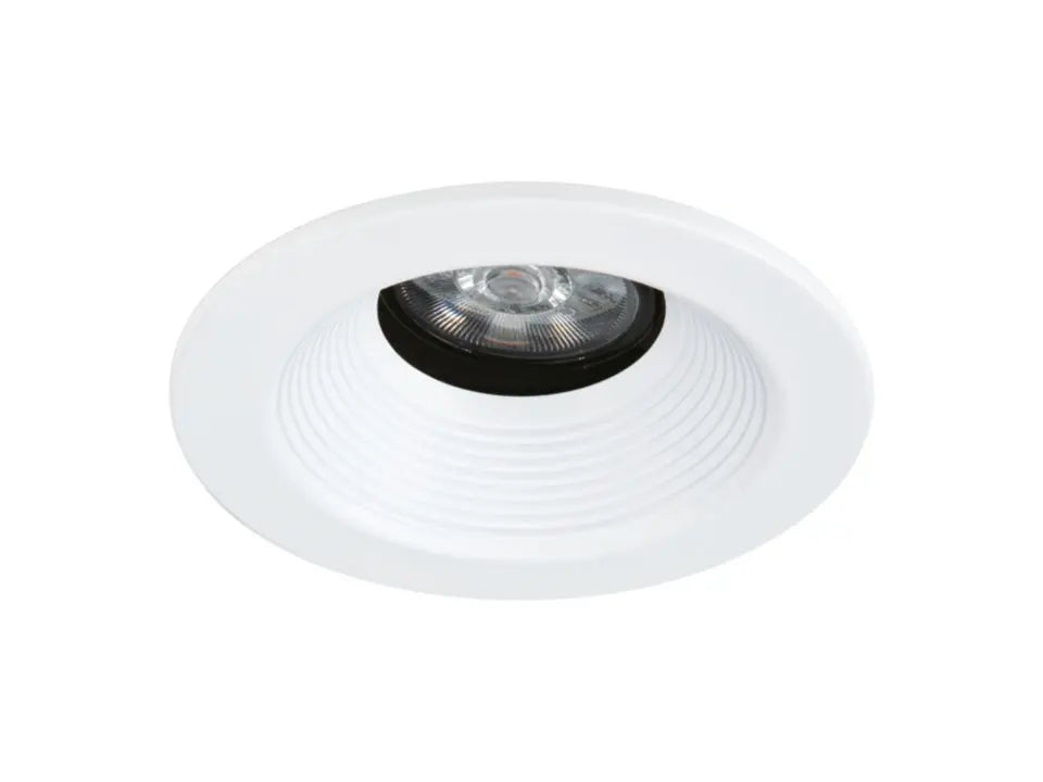 HALO 1441WBWF 4" Conical Baffle, Open, 35 degree Tilt, White Baffle & White Flange - Ready Wholesale Electric Supply and Lighting