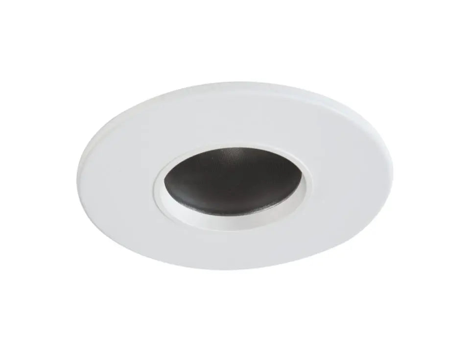 HALO 1447MWWB 4" Round Pinhole, Diffuse Lens, 35 degree Tilt, White Trim & Baffle - Ready Wholesale Electric Supply and Lighting