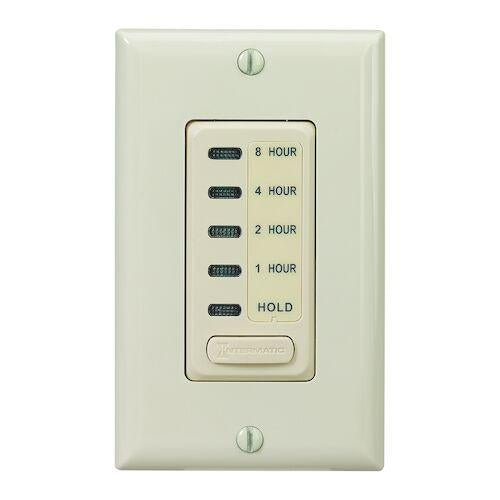 Intermatic EI220 | Electronic Countdown Timer, 120 VAC, 60 Hz, Preset Times 1,2,4,8 Hour, With Hold, Ivory - Ready Wholesale Electric Supply and Lighting