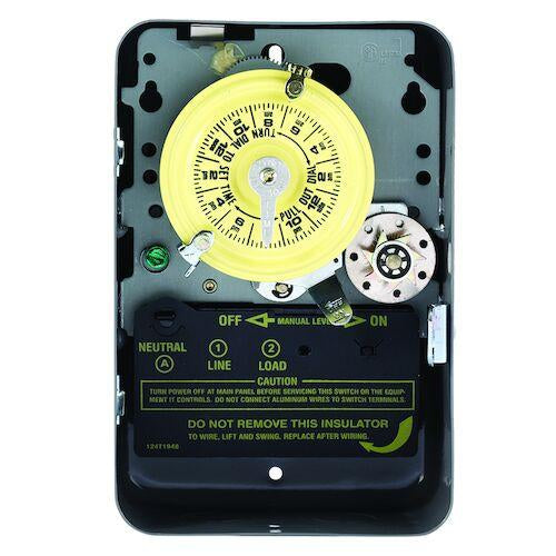 Intermatic T171 | 24-Hour Mechanical Time Switch with Skip-a-Day, 120 VAC, 60Hz, SPST, Indoor Metal Enclosure, 1 Hour Interval - Ready Wholesale Electric Supply and Lighting