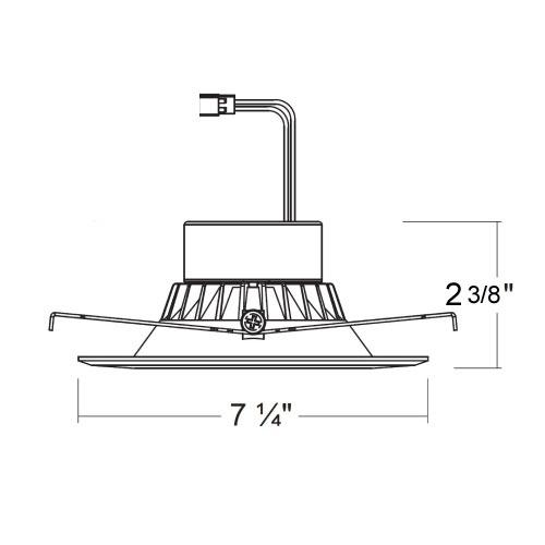 Jet Lighting JRT2-56-5K-S-NE26 - 5, 6" LED ECO Version Smooth Retrofit Downlight - Ready Wholesale Electric Supply and Lighting