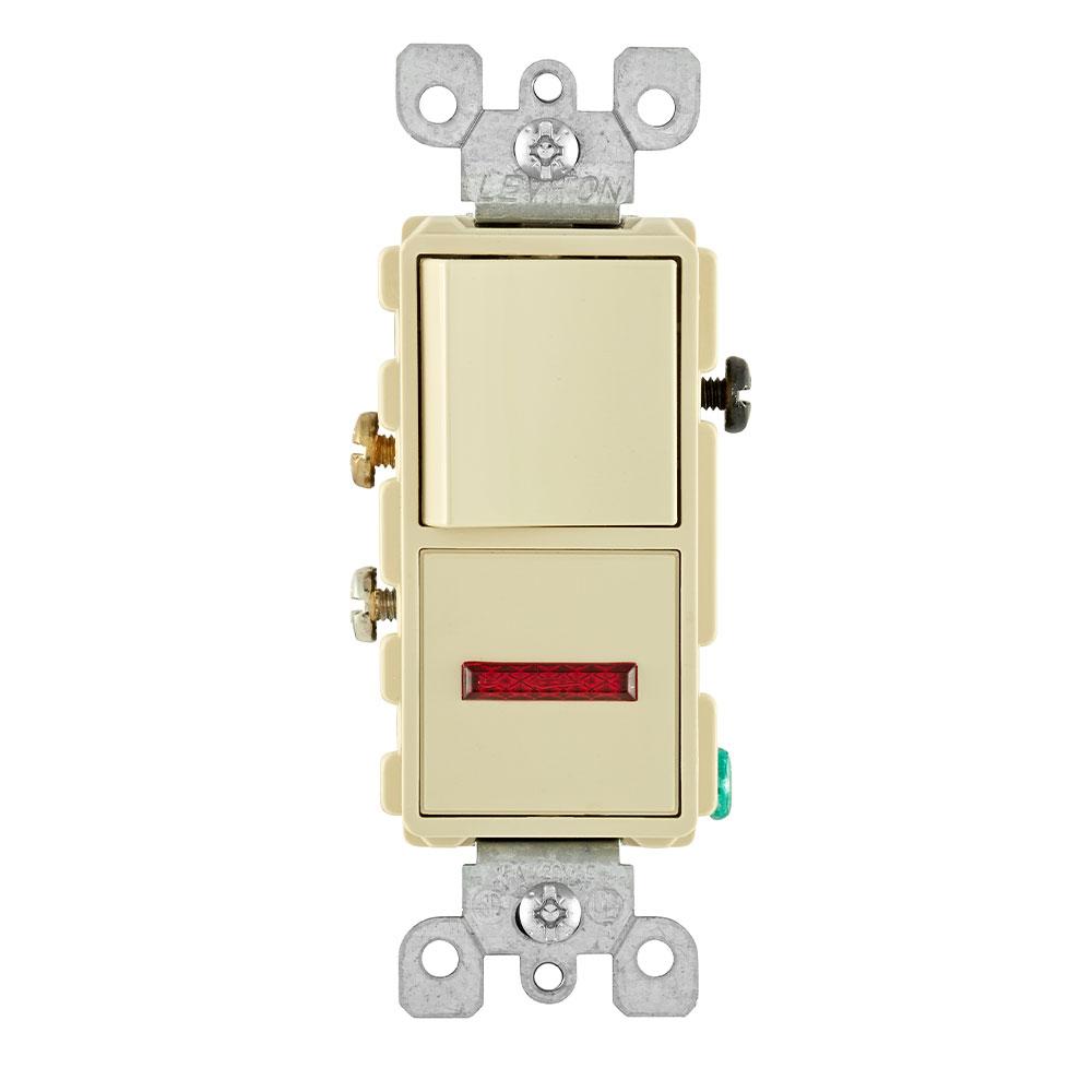 Leviton 5626 - Decora Single-Pole / Neon Pilot Combination Switch - Ready Wholesale Electric Supply and Lighting