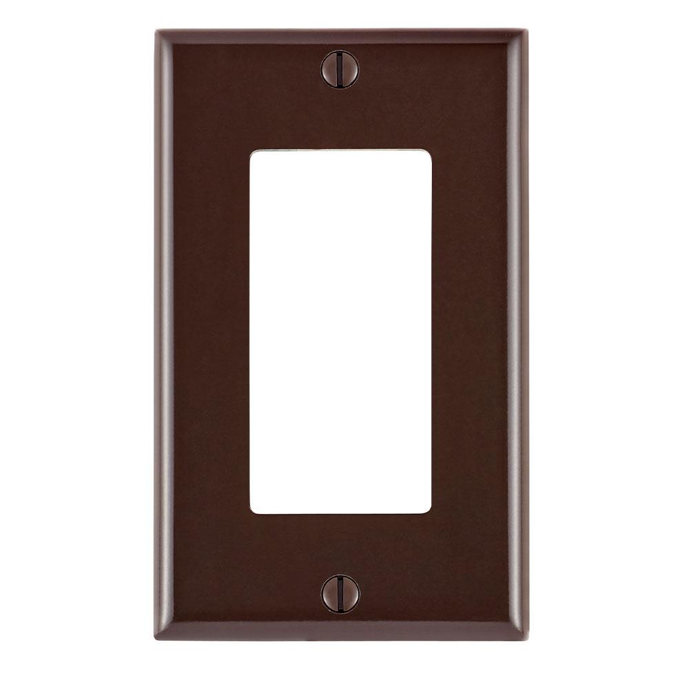 Leviton 80401 - 1-Gang Decora/GFCI Device Decora Wallplate/Faceplate, Standard Size, Thermoset, Device Mount - Ready Wholesale Electric Supply and Lighting