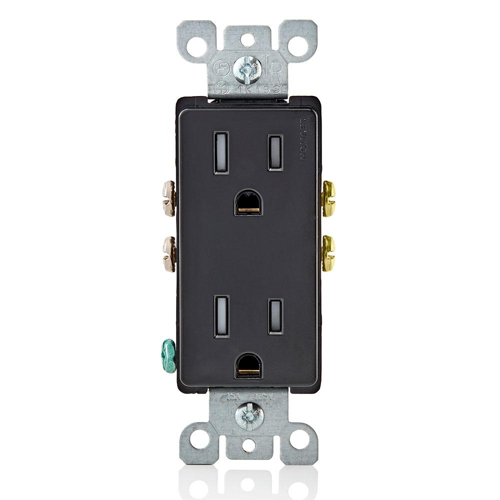 Leviton T5325 - 15 Amp Decora Tamper-Resistant Duplex Outlet - Ready Wholesale Electric Supply and Lighting
