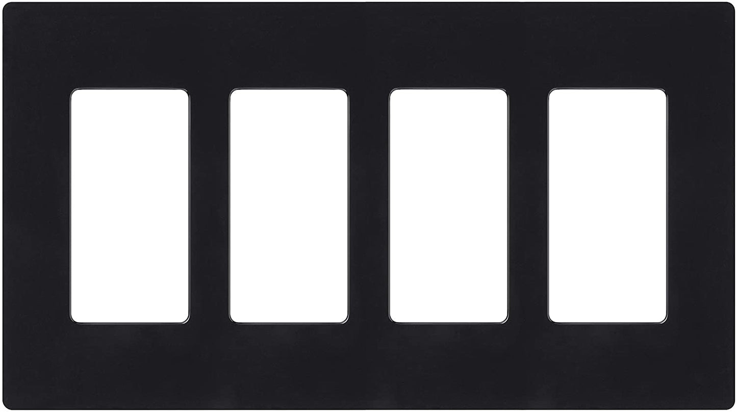 Lutron CW-4 Claro Designer Gloss 4-Gang Wall Plate - Ready Wholesale Electric Supply and Lighting