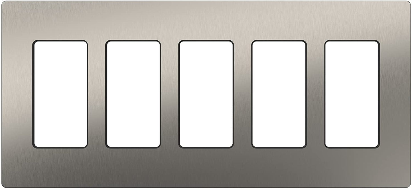 Lutron CW-5 Claro Designer Gloss 5-Gang Wall Plate - Ready Wholesale Electric Supply and Lighting