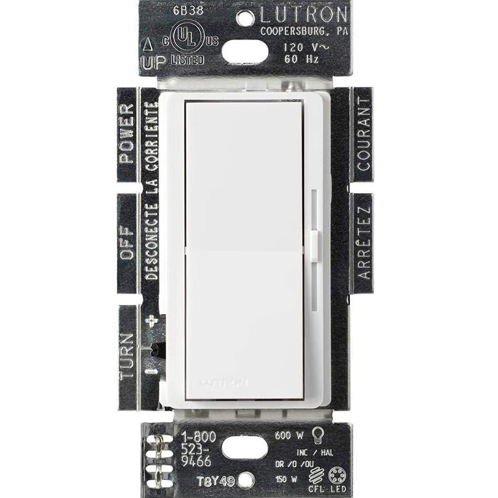 Lutron DVLV-603P Diva (gloss) 450W, 3-way, Magnetic Low Voltage Dimmer - Ready Wholesale Electric Supply and Lighting