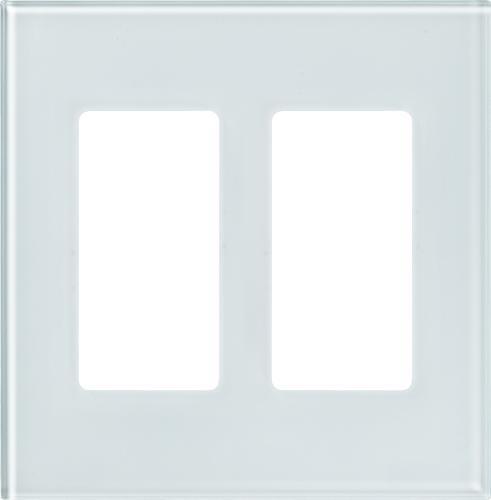 Lutron LFGR-2 Designer Glass Faceplate, Architectural Style (2-Gang) - Ready Wholesale Electric Supply and Lighting