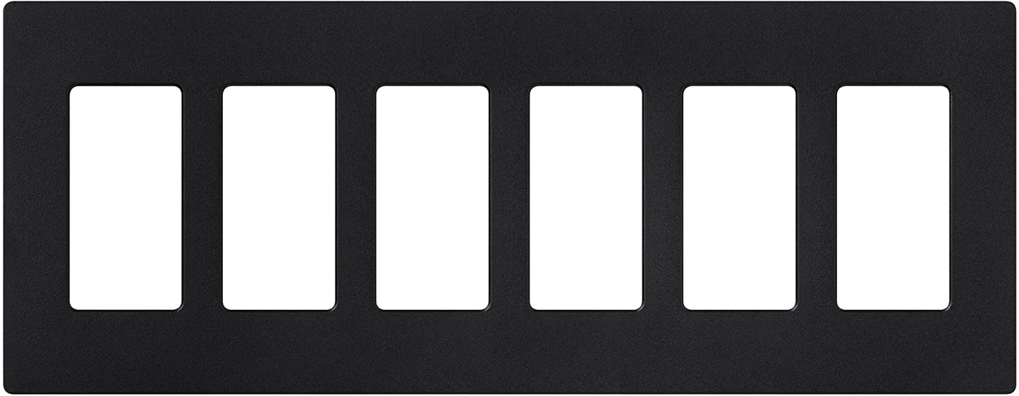 Lutron SC-6 Claro Accessories Satin, 6-Gang Wall Plate - Ready Wholesale Electric Supply and Lighting