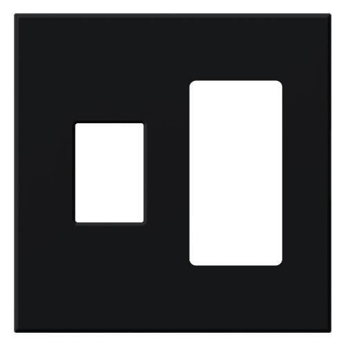 Lutron VWP-2CR Vareo 2-Gang Wallplate For 1 Dimmer / Switch And 1 Receptacle / Jack - Ready Wholesale Electric Supply and Lighting