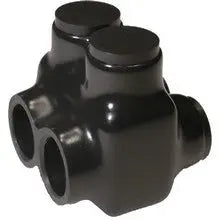 Morris 97116 Black Insulated 2 Conductor Dual Entry Splice 2 Set Screws Wire Range 2/0 - 6 - Ready Wholesale Electric Supply and Lighting