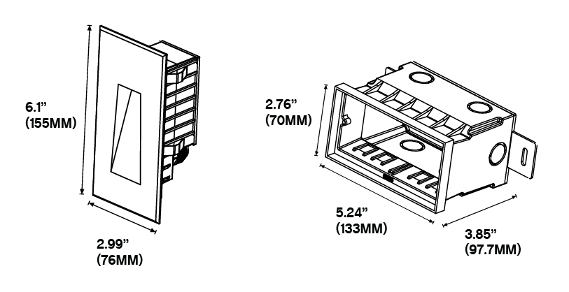 ROC Lighting ST-200 Recessed Luminaire Step Light - 24V DC - 1.5 W - Ready Wholesale Electric Supply and Lighting