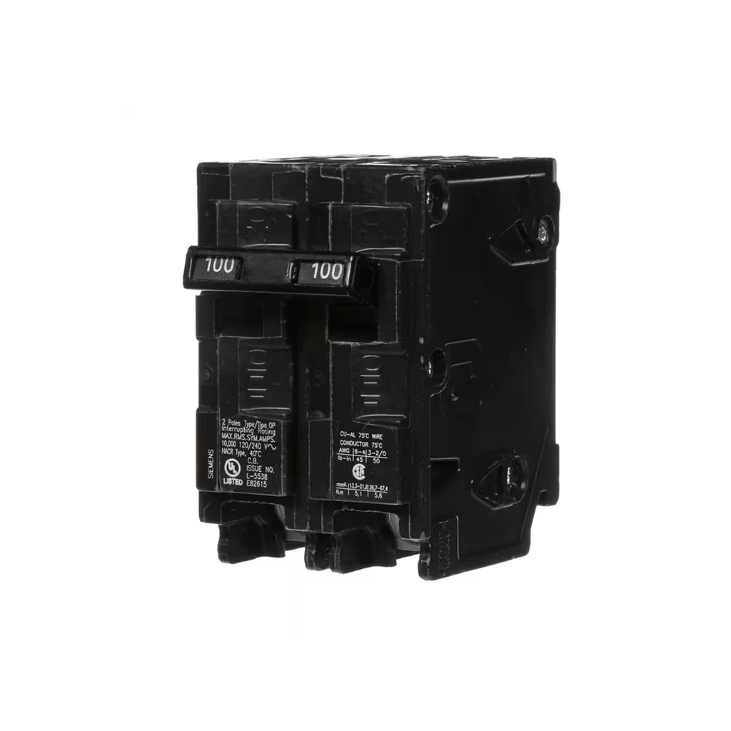Siemens Q2100 100-Amp Double Pole Type QP Circuit Breaker - Ready Wholesale Electric Supply and Lighting