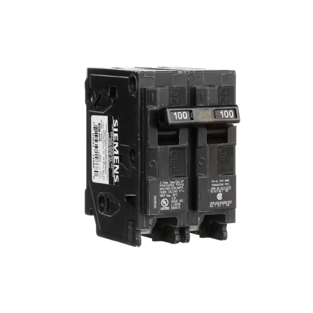 Siemens Q2100 100-Amp Double Pole Type QP Circuit Breaker - Ready Wholesale Electric Supply and Lighting