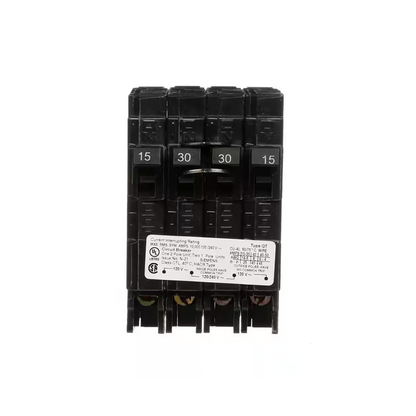 Siemens Q21530CT2 - 15/40 Amp Double-Pole Type QT Quad Circuit Breaker - Ready Wholesale Electric Supply and Lighting