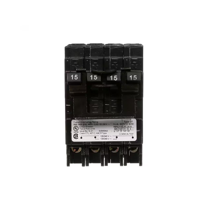 Siemens Q21515CT2 - 15 Amp Double-Pole Type QT Quad Circuit Breaker - Ready Wholesale Electric Supply and Lighting