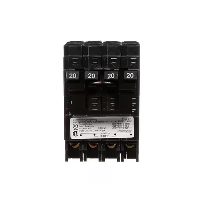 Siemens Q22020CT2 - 20 Amp Double-Pole Type QT Quad Circuit Breaker - Ready Wholesale Electric Supply and Lighting