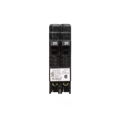 Siemens Q2020 - 20 Amp Tandem Single Pole Type QT Circuit Breaker - Ready Wholesale Electric Supply and Lighting