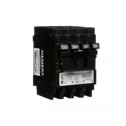 Siemens Q22020CT2 - 20 Amp Double-Pole Type QT Quad Circuit Breaker - Ready Wholesale Electric Supply and Lighting