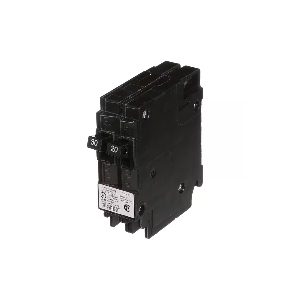 Siemens Q3020 - 30/20 Amp Tandem Single Pole Type QT Circuit Breaker - Ready Wholesale Electric Supply and Lighting