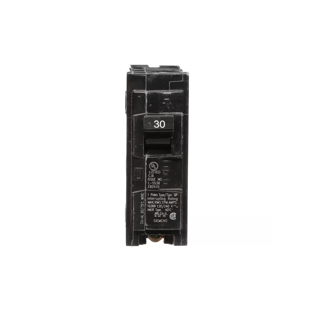 Siemens Q130 30-Amp Single Pole Type QP Circuit Breaker - Ready Wholesale Electric Supply and Lighting