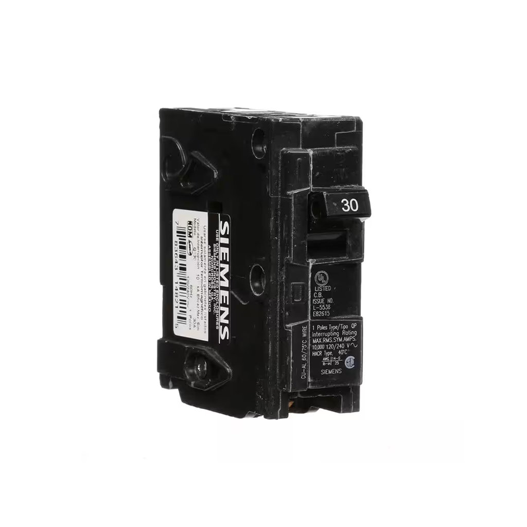 Siemens Q130 30-Amp Single Pole Type QP Circuit Breaker - Ready Wholesale Electric Supply and Lighting