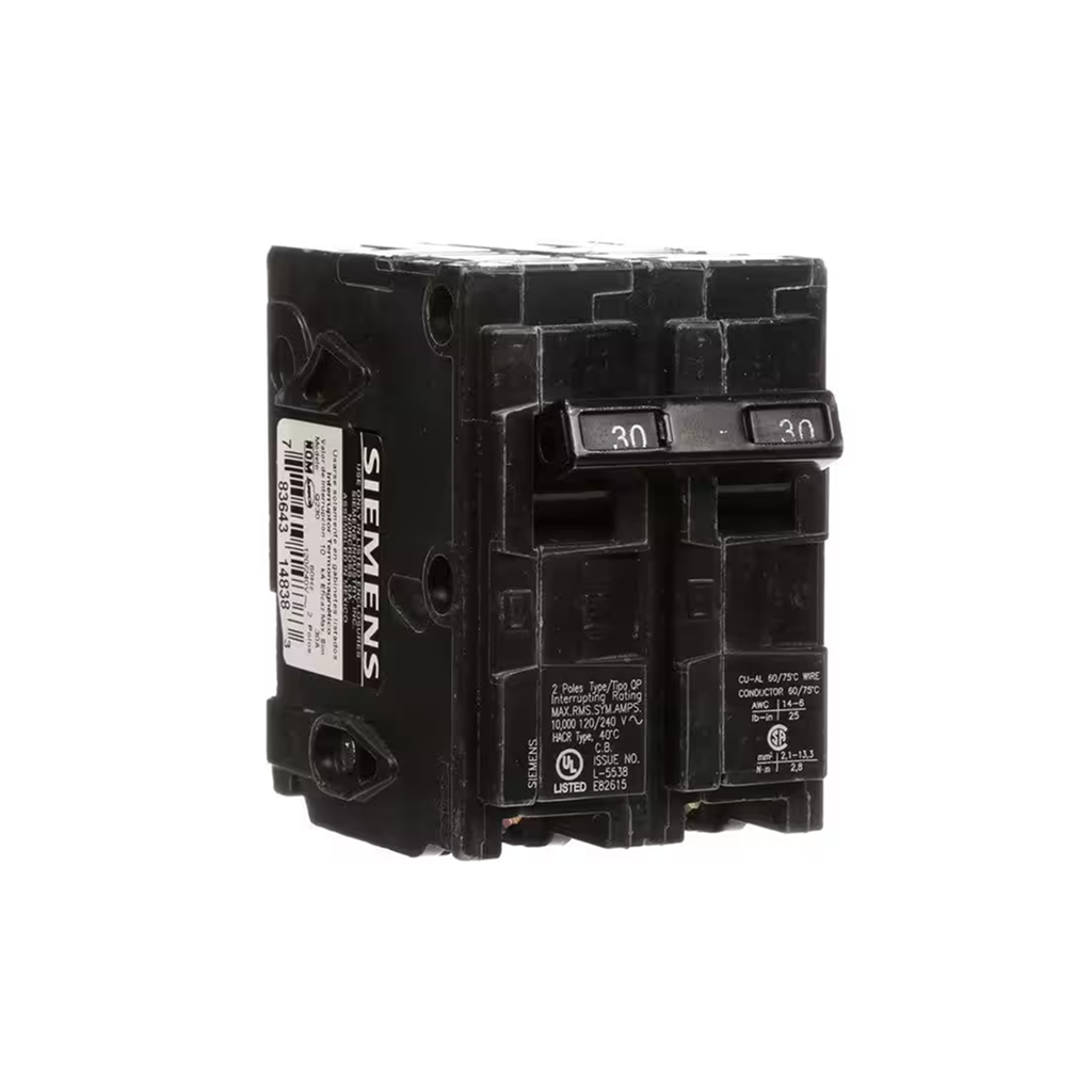 Siemens Q230 30-Amp Double Pole Type QP Circuit Breaker - Ready Wholesale Electric Supply and Lighting