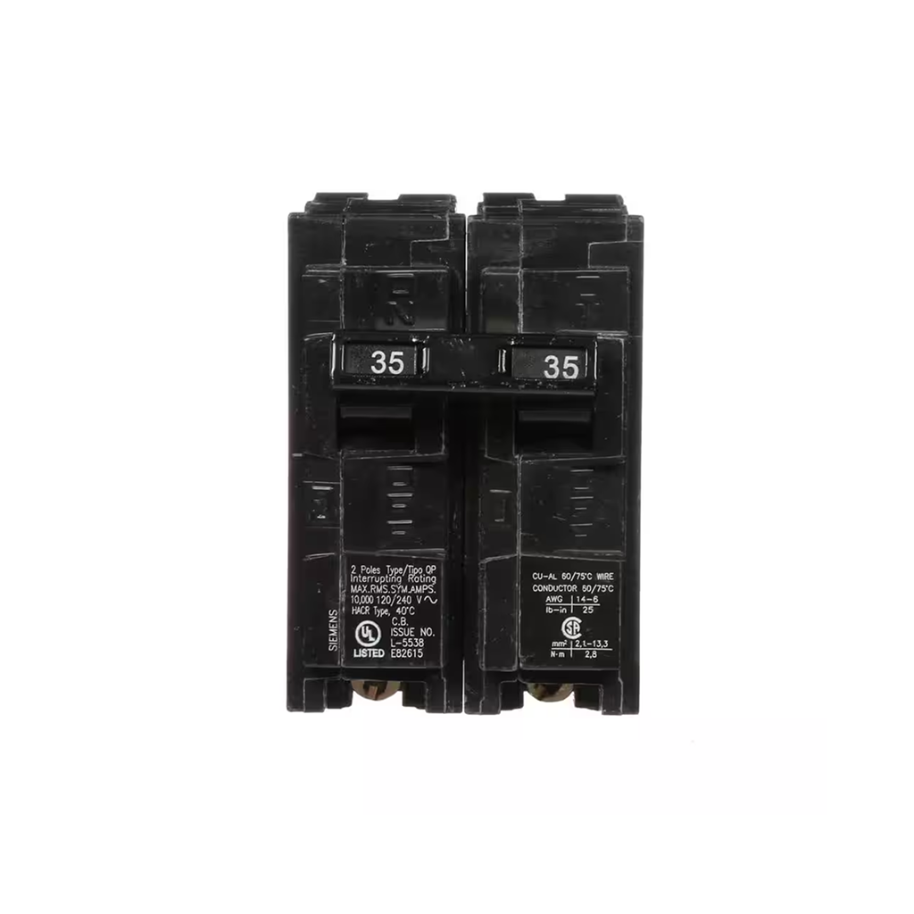 Siemens Q235 35-Amp Double Pole Type QP Circuit Breaker - Ready Wholesale Electric Supply and Lighting