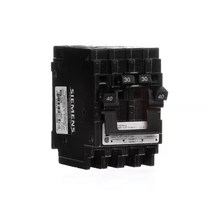 Siemens Q24030CT2 - 40/30 Amp Double-Pole Type QT Quad Circuit Breaker - Ready Wholesale Electric Supply and Lighting