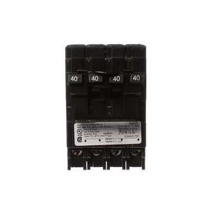 Siemens Q24040CT2 - 40 Amp Double-Pole Type QT Quad Circuit Breaker - Ready Wholesale Electric Supply and Lighting
