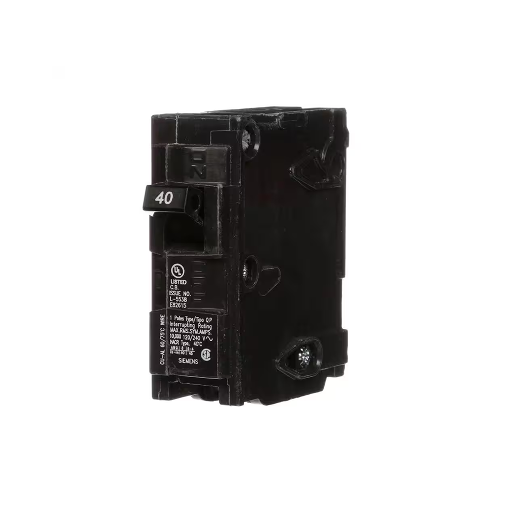 Siemens Q140 40-Amp Single Pole Type QP Circuit Breaker - Ready Wholesale Electric Supply and Lighting