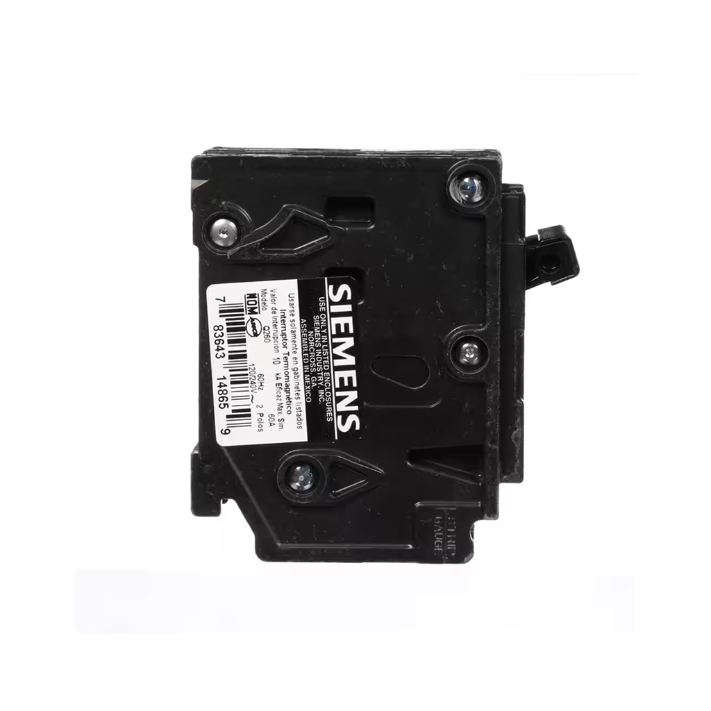 Siemens Q260 60-Amp Double Pole Type QP Circuit Breaker - Ready Wholesale Electric Supply and Lighting