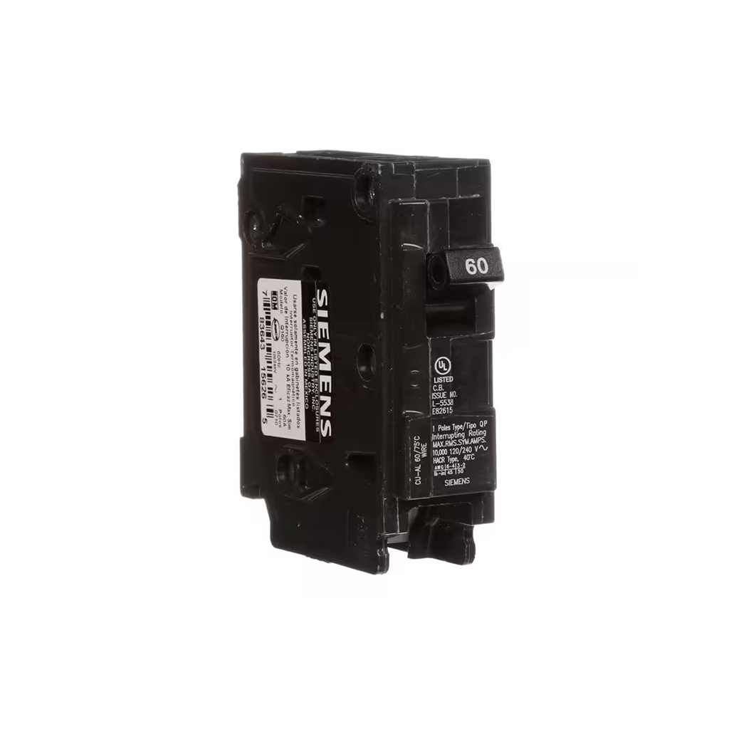 Siemens Q160 60-Amp Single Pole Type QP Circuit Breaker - Ready Wholesale Electric Supply and Lighting