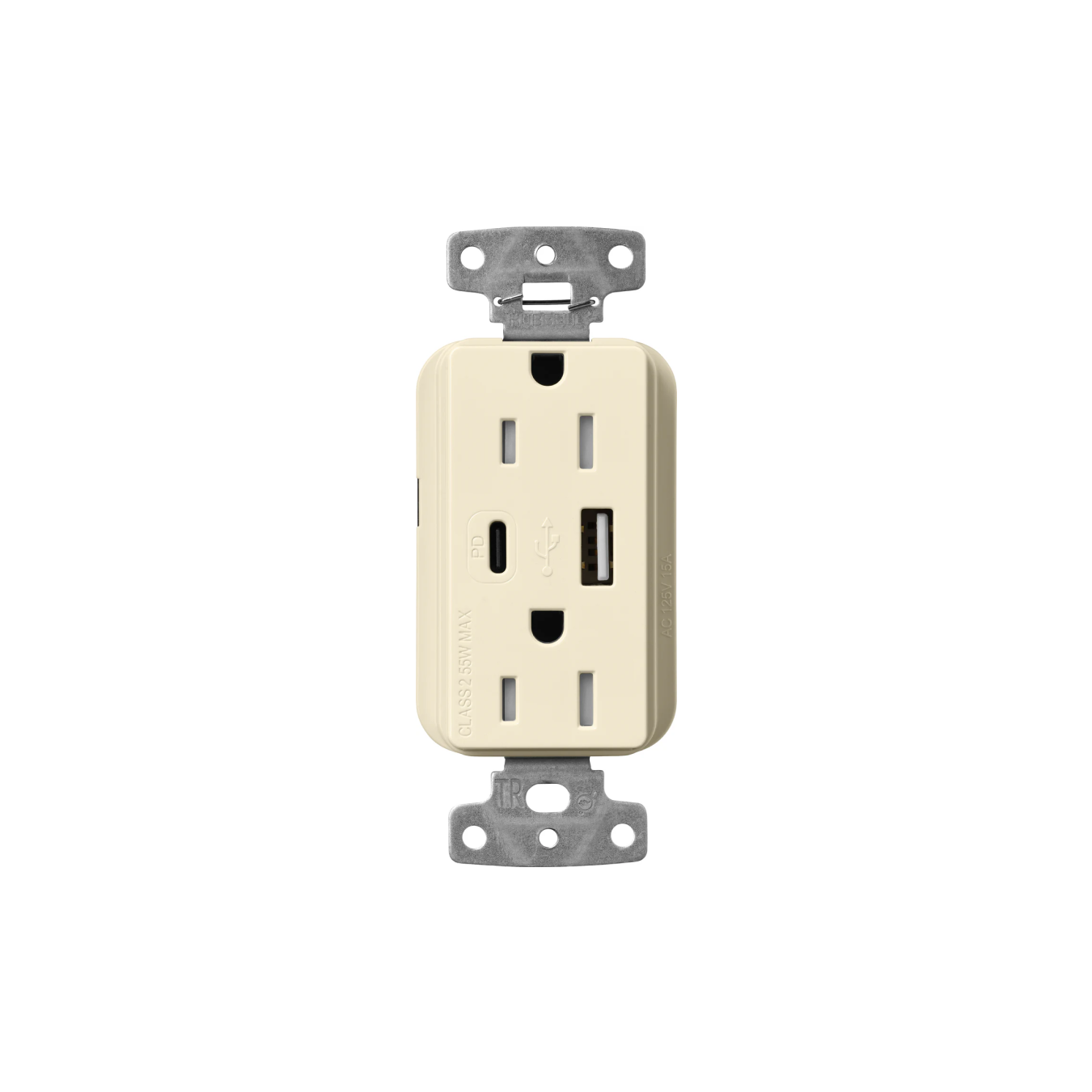 Claro 15 Amp USB Type A + C Outlet - Ready Wholesale Electric Supply and Lighting