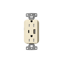 Claro 15 Amp USB Type A + C Outlet - Ready Wholesale Electric Supply and Lighting