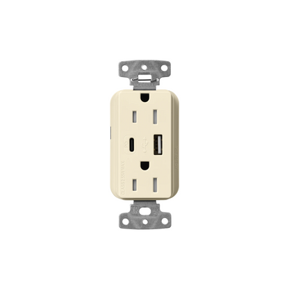 Claro 15 Amp USB Type A + C Outlet - Ready Wholesale Electric Supply and Lighting