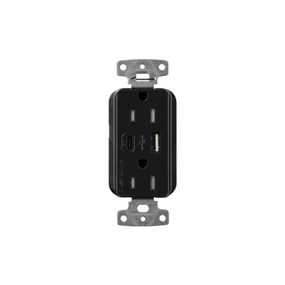 Claro 15 Amp USB Type A + C Outlet - Ready Wholesale Electric Supply and Lighting