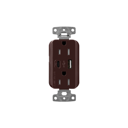 Claro 15 Amp USB Type A + C Outlet - Ready Wholesale Electric Supply and Lighting