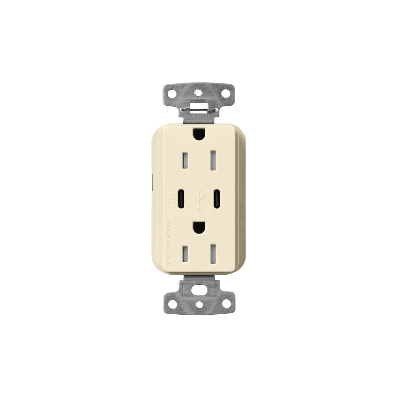 Claro 15 Amp USB Type C + C Outlet - Ready Wholesale Electric Supply and Lighting