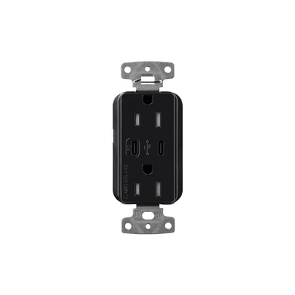 Claro 15 Amp USB Type C + C Outlet - Ready Wholesale Electric Supply and Lighting