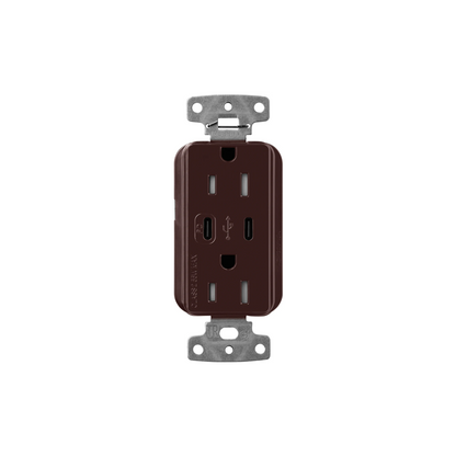 Claro 15 Amp USB Type C + C Outlet - Ready Wholesale Electric Supply and Lighting