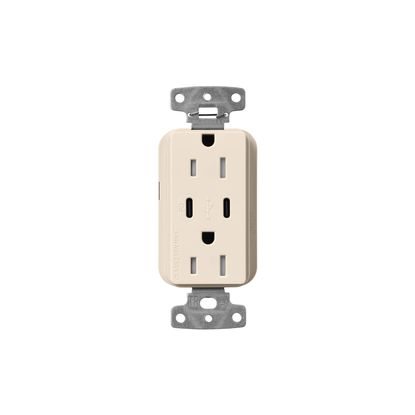 Claro 15 Amp USB Type C + C Outlet - Ready Wholesale Electric Supply and Lighting