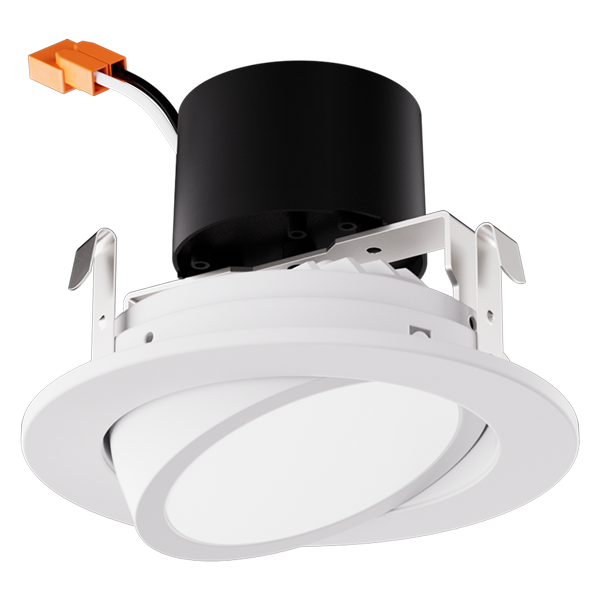 Elco EL416CT5W 4" LED Adjustable Gimbal Insert 700lm - White - Ready Wholesale Electric Supply and Lighting