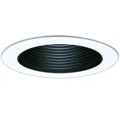 ELCO 4" EL993K Metal Step Baffle Trim with Socket Bracket - Ready Wholesale Electric Supply and Lighting