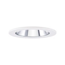 ELCO EL1411W 4" Adjustable Shower Trim with Clear Reflector and Lens Trim - All White - Ready Wholesale Electric Supply and Lighting