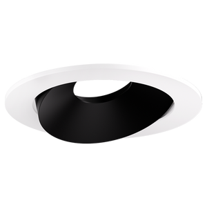 ELCO ELK4179B Pex™ 4" Round Directional Gimbal - Black with White Trim - Ready Wholesale Electric Supply and Lighting