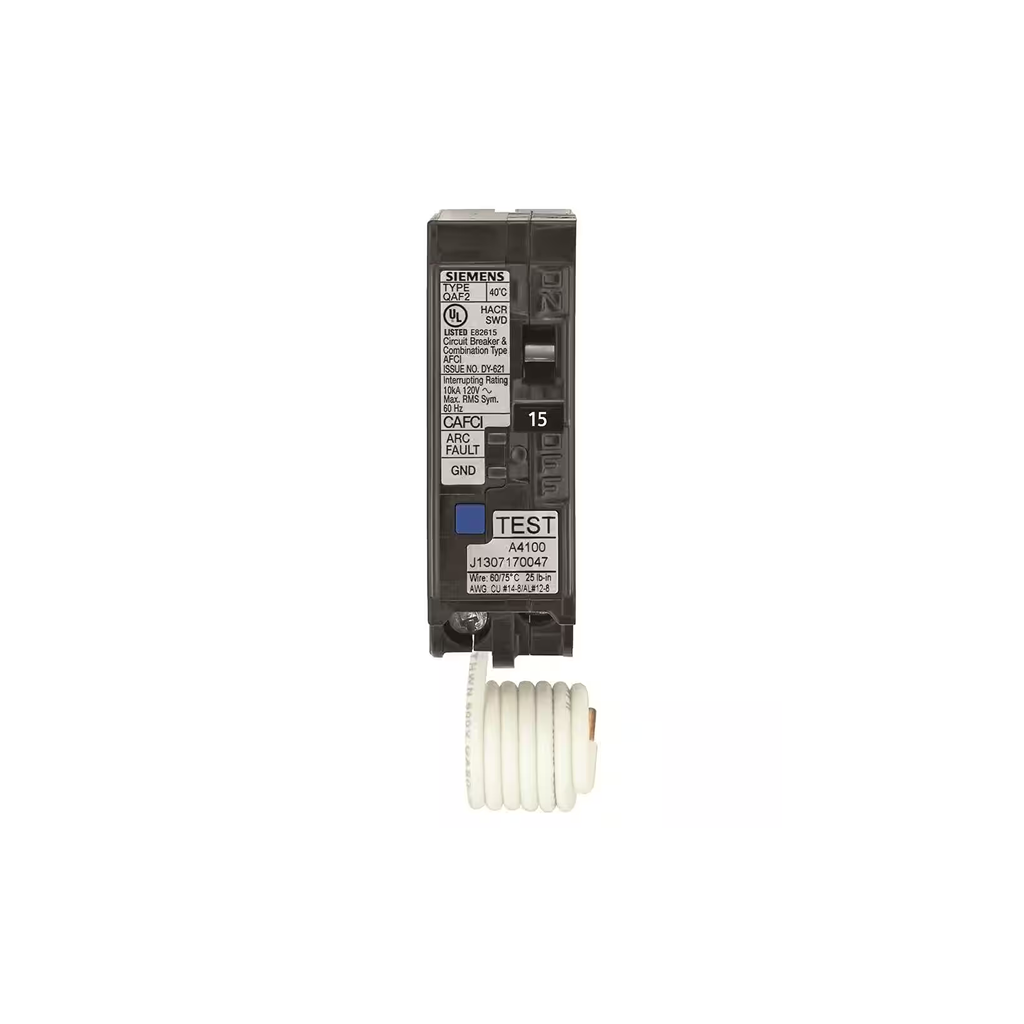 Siemens QA115FC - 15 Amp 1 in. Single-Pole Combination AFCI Circuit Breaker RBPU - Ready Wholesale Electric Supply and Lighting