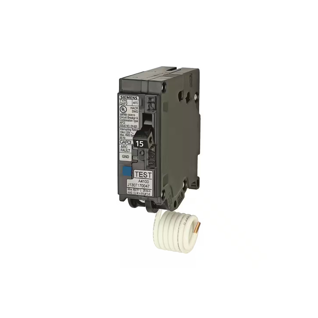 Siemens QA115FC - 15 Amp 1 in. Single-Pole Combination AFCI Circuit Breaker RBPU - Ready Wholesale Electric Supply and Lighting