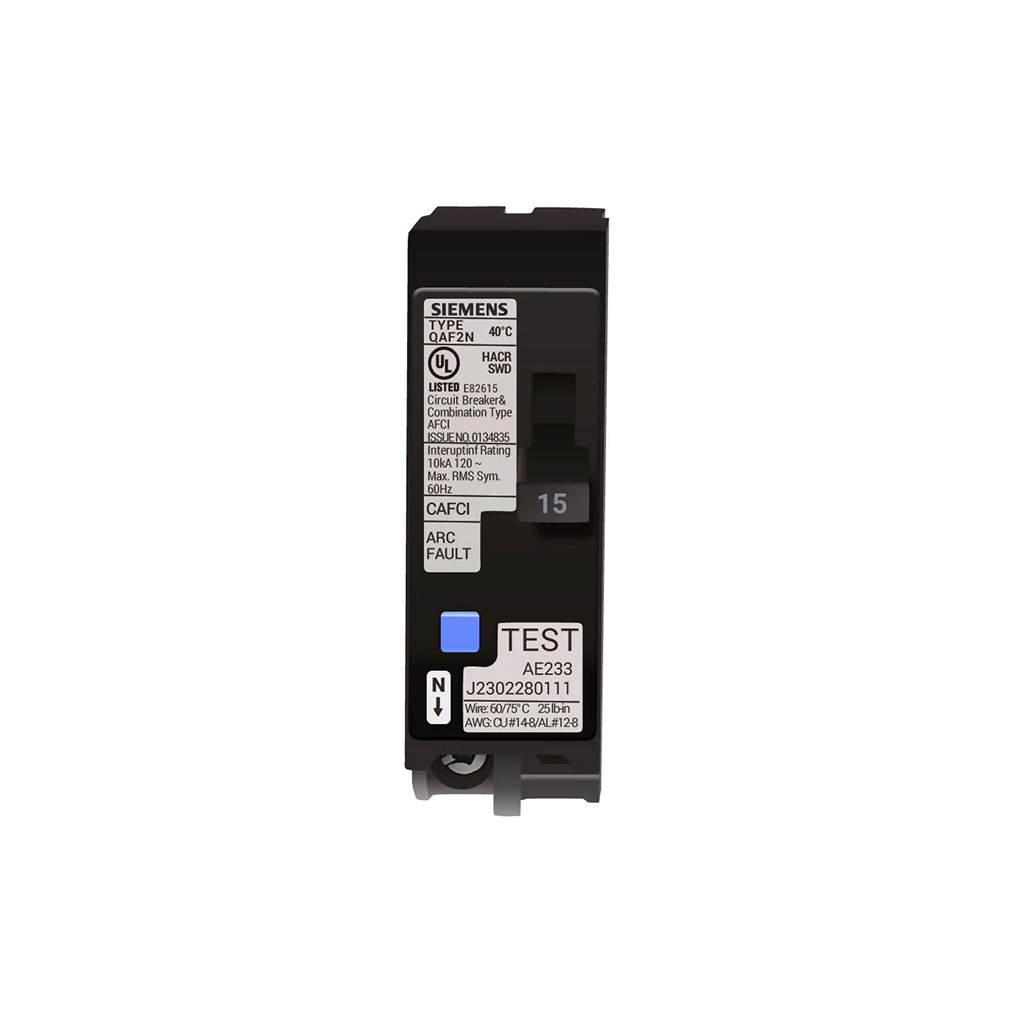 Siemens QA115FC / QA115FCN – 15 Amp 1 in. Single-Pole Combination AFCI Circuit Breaker - Ready Wholesale Electric Supply and Lighting